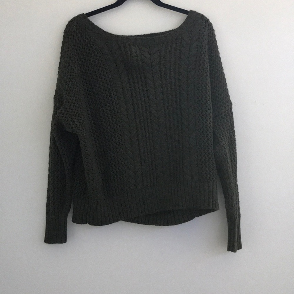 Dark green sweater